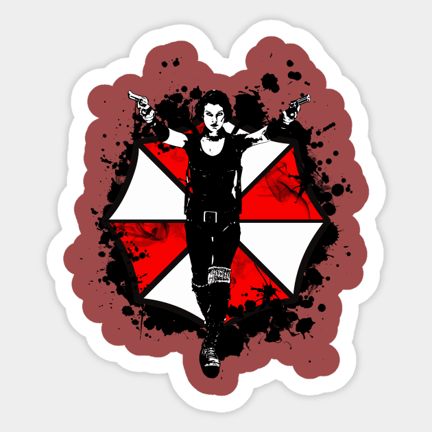 umbrella corporation Sticker by Enidrea